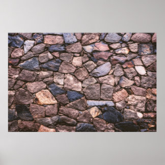 茶色の岩壁 ポスター