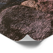 茶色の岩壁 ポスター (角)