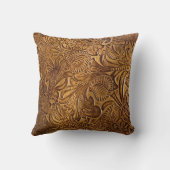 茶色の工具革 クッション (裏面)