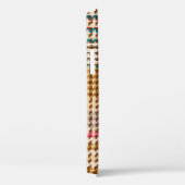 茶色の市松模様に生地、スコットランドウール。 Case-Mate iPhoneケース (裏面 / 右)