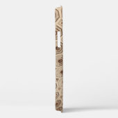 茶色の布 Case-Mate iPhoneケース (裏面 / 右)