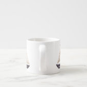茶色の帆船と名前 エスプレッソカップ (裏面)