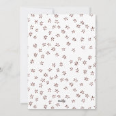 茶色の幸せなスノーフレークのアーチ写真 シーズンカード (裏面)