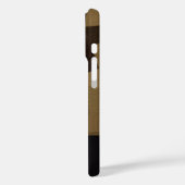 茶色の幾何学的な形状パターンステッカー Case-Mate iPhoneケース (裏面 / 左)