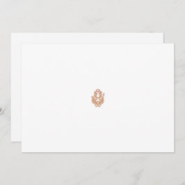 茶色の幾何学的な斑点を特徴とする対称デザイン サンキューカード