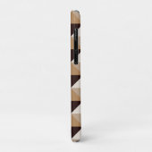 茶色の幾何学的パターン Case-Mate iPhoneケース (裏面/左)