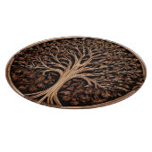 茶色の彫刻されたオーストラリアのワラタの木のプリント、 カッティングボード (角)