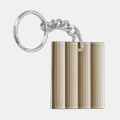 茶色の影のストライプ キーホルダー (正面左)