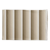 茶色の影のストライプ 枕カバー (裏面)