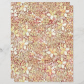 茶色の悩みスタイルフローラの古本紙 (正面/裏面)