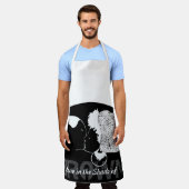 茶色の愛 エプロン (着用した状態)