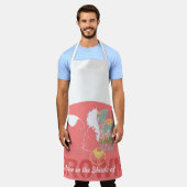 茶色の愛 エプロン (着用した状態)