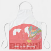 茶色の愛 エプロン (正面)