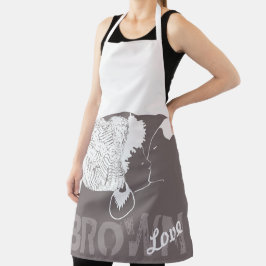 茶色の愛 エプロン