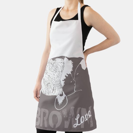茶色の愛 エプロン (インサイチュ)