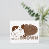 茶色の愛 ポストカード (スタンド正面)