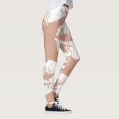 茶色の手絵を描キス水の色レギンス レギンス (右)