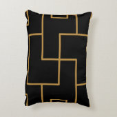 茶色の抽象芸術 アクセントクッション (裏面(縦))