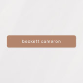 茶色の接着剤の名前 ラベル (デザイン1)