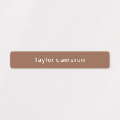 茶色の接着剤の名前 ラベル (デザイン2)