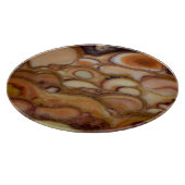 茶色の斑点のあるオニキス カッティングボード (角)