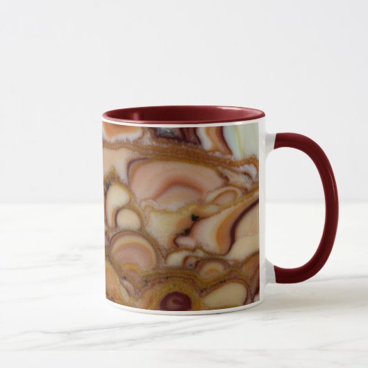 茶色の斑点のあるオニキス マグカップ (右)