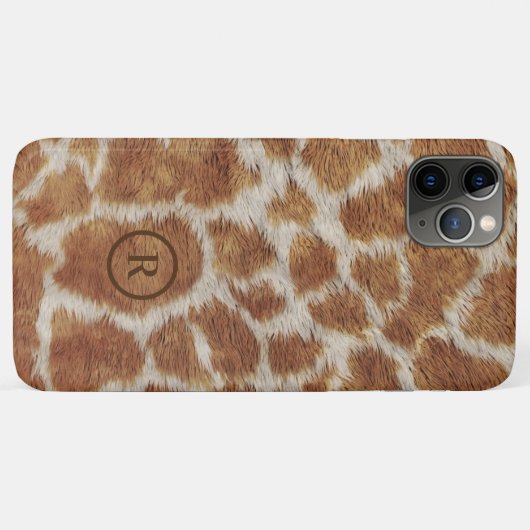 茶色の斑点のトラフェイクガの毛皮のパターン Case-Mate iPhoneケース (裏面(横))