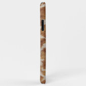 茶色の斑点のトラフェイクガの毛皮のパターン Case-Mate iPhoneケース (裏面/右)