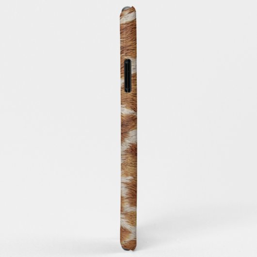 茶色の斑点のトラフェイクガの毛皮のパターン Case-Mate iPhoneケース (裏面/右)