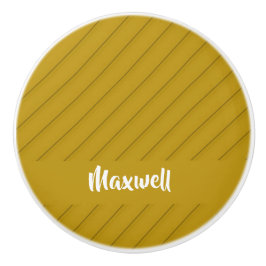 茶色の斜めのプラスチックのテクスチャ名前をカスタムする セラミックノブ