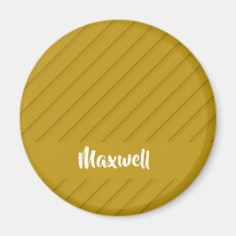 茶色の斜めのプラスチックのテクスチャ名前をカスタムする マグネット