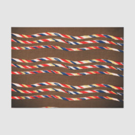 茶色の日本の木版模様ティッシュペーパー 薄葉紙