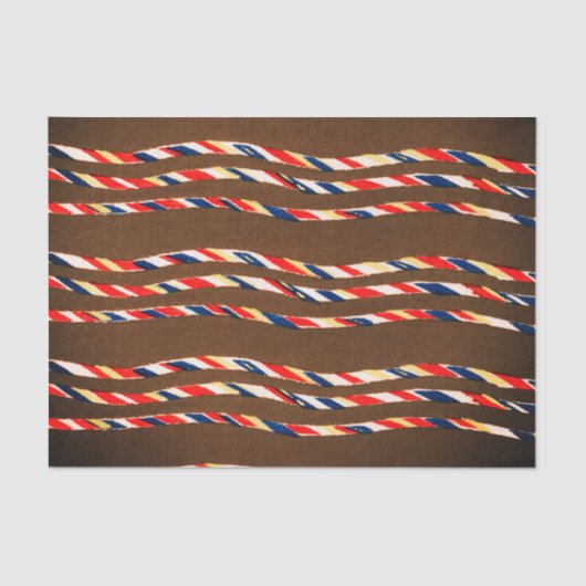 茶色の日本の木版模様ティッシュペーパー 薄葉紙 (正面)