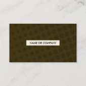 茶色の明暗中間部QRコード 名刺 (裏面)