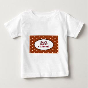茶色の星を信頼自由主義のできない博物館Zazzl ベビーTシャツ