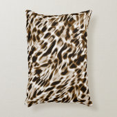 茶色の曲がり穴を動かし、黒と白 アクセントクッション (正面(垂直))