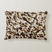 茶色の曲がり穴を動かし、黒と白 アクセントクッション (裏面)