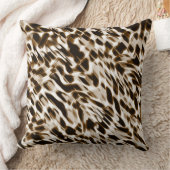 茶色の曲がり穴を動かし、黒と白 クッション (ブランケット)