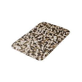 茶色の曲がり穴を動かし、黒と白 バスマット