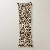 茶色の曲がり穴を動かし、黒と白 ボディピロー (正面縦)