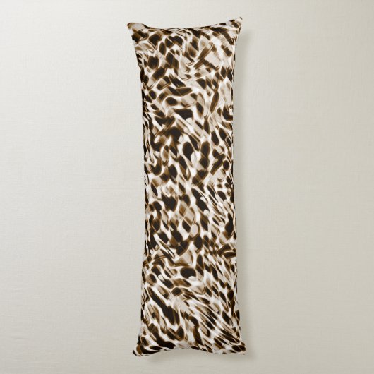 茶色の曲がり穴を動かし、黒と白 ボディピロー (裏面 (縦))