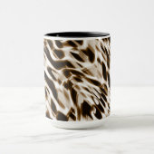 茶色の曲がり穴を動かし、黒と白 マグカップ (中央)