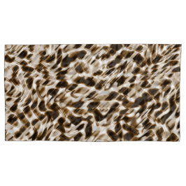 茶色の曲がり穴を動かし、黒と白 枕カバー