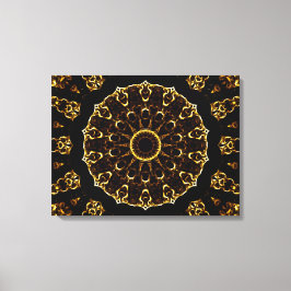 茶色の曼荼羅 キャンバスプリント