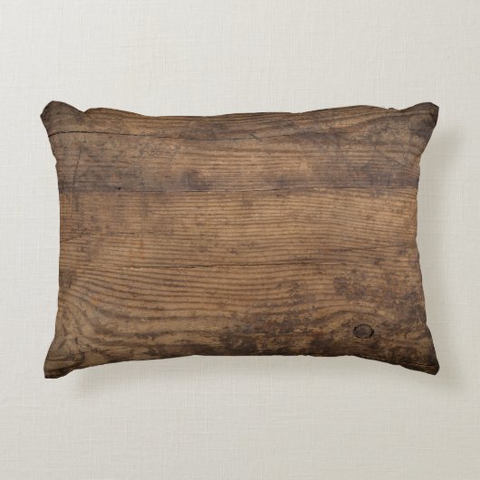 茶色の木のテクスチャ抽象芸術の背景 アクセントクッション (正面)