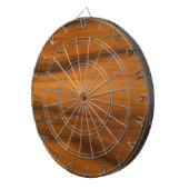 茶色の木のテクスチャ ダーツボード (正面右)