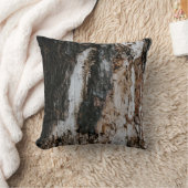 茶色の木の丸太 クッション (ブランケット)