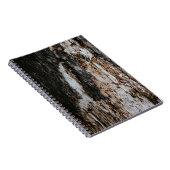 茶色の木の丸太 ノートブック (右側)