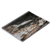 茶色の木の丸太 ノートブック (左側)