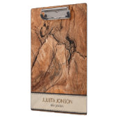 茶色の木の外観 クリップボード (左)